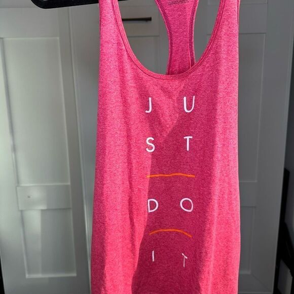 NIKE Pink Tank Just Do It Small (K1) - Picture 1 of 7